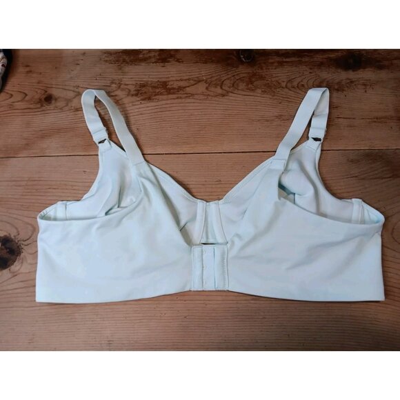 Vanity Fair 76571 Womens 44C Radiant Back Smoothing Bra Unlined Underwire Mint - Picture 2 of 4